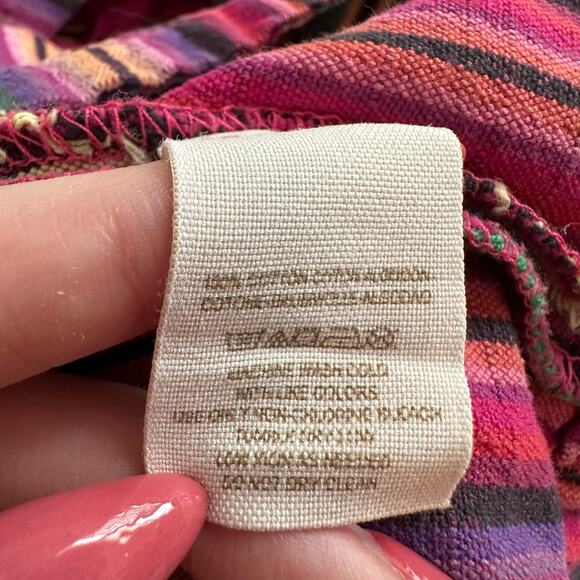 Free People multicolor striped cotton shorts size 4 - Picture 5 of 8